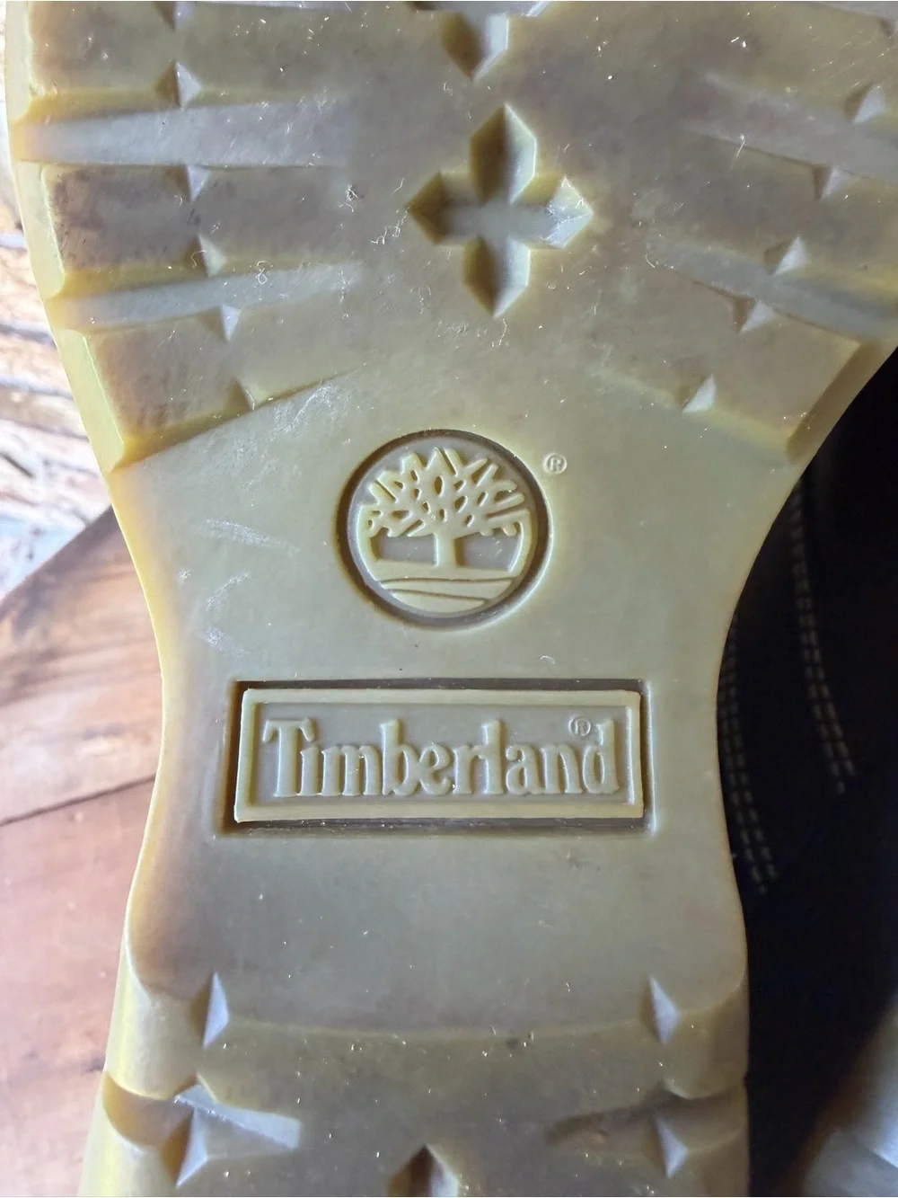 Timberland Women’s Black Leather Wedge Combat Boots Size 6.5 Medium Beautiful!